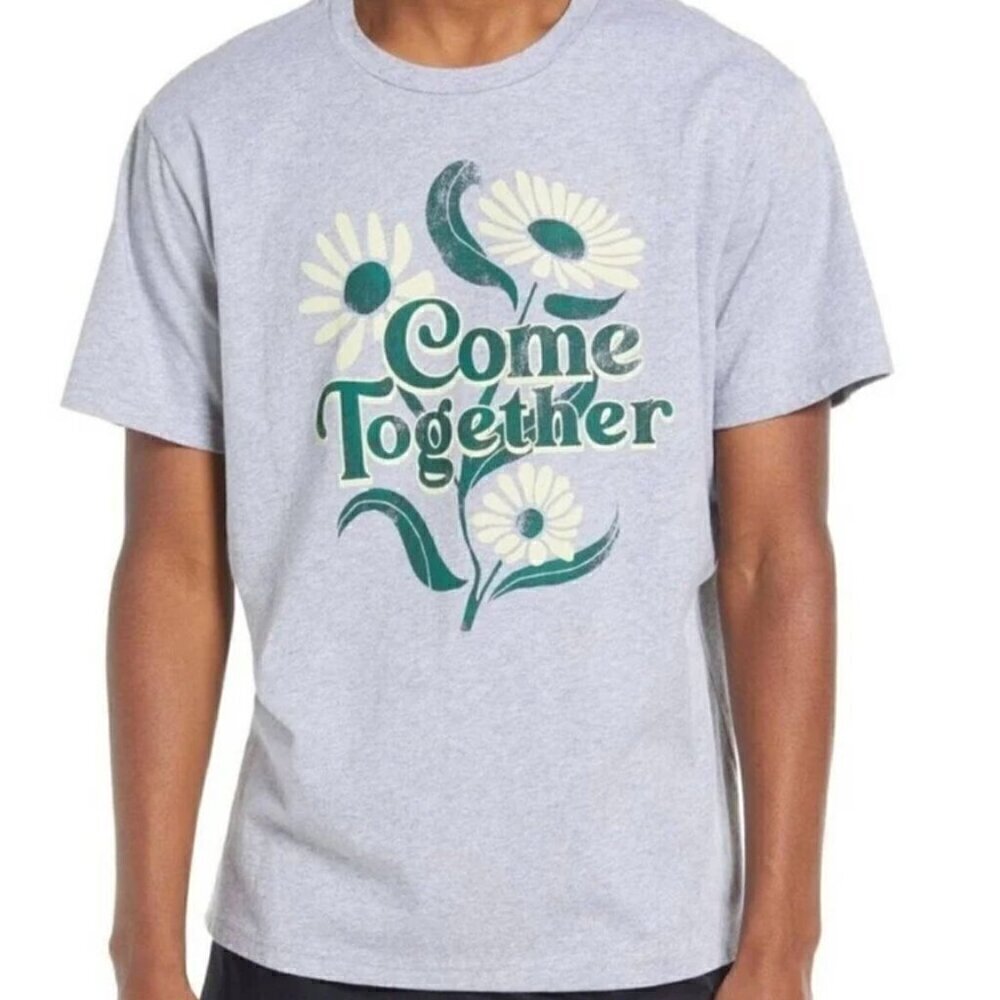NWT BP by Nordstrom Short Sleeve Cotton Come Together Graphic Tee - Size: Small